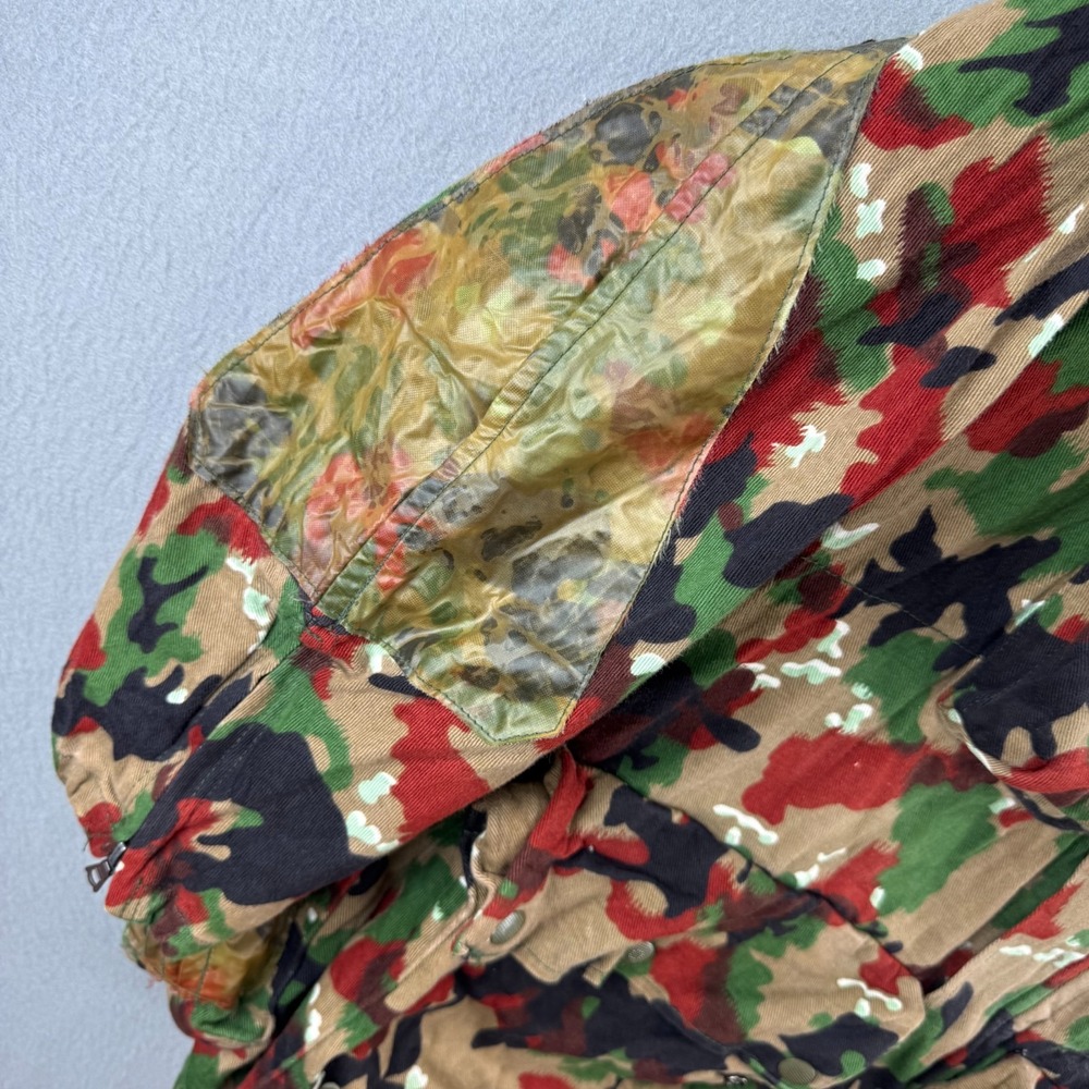 Vintage Swiss Army M70 Alpenflage Jacket Mens Fits Medium Lotta Pockets Hood - Picture 4 of 16